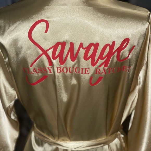 Savage Robe (S/M) Gold - Picture 4 of 5